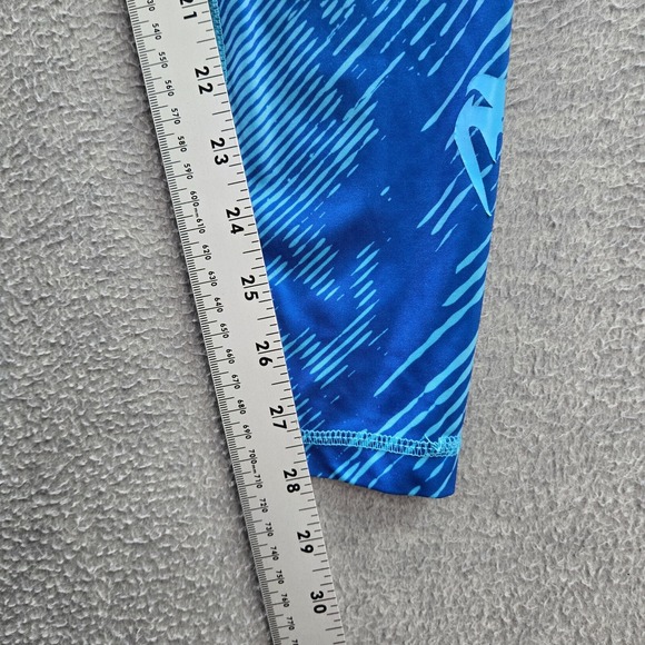 Venum Men Activewear Pants Large Blue Fusion Compression Leggings MMA 28" Inseam - Picture 5 of 9